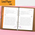 A5 6-Rings 90 8.3x5.5", Rancco Refill Line Paper, Colorful Binder Papers Refill, Filofax Notebook Inserts Refills