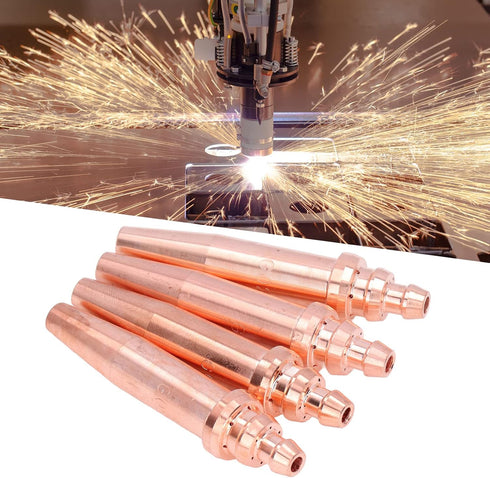 4PCS 1.0mm 1.6mm 70mm, Fafeicy Cutting Tips, Copper Material for Acetylene Gas Welding, to Aperture for Cutting