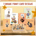 Stonehouse Collection Thanksgiving Cards, Funny Assortment - Set of 14 Boxed Cards & Envelopes, 4.5x6.25