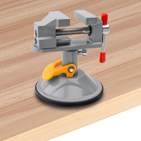 Yakamoz Mini Bench Vise, 360 Degree Suction Vise, Small Table Vice Clamp for Jewelry Making DIY Wood Craft