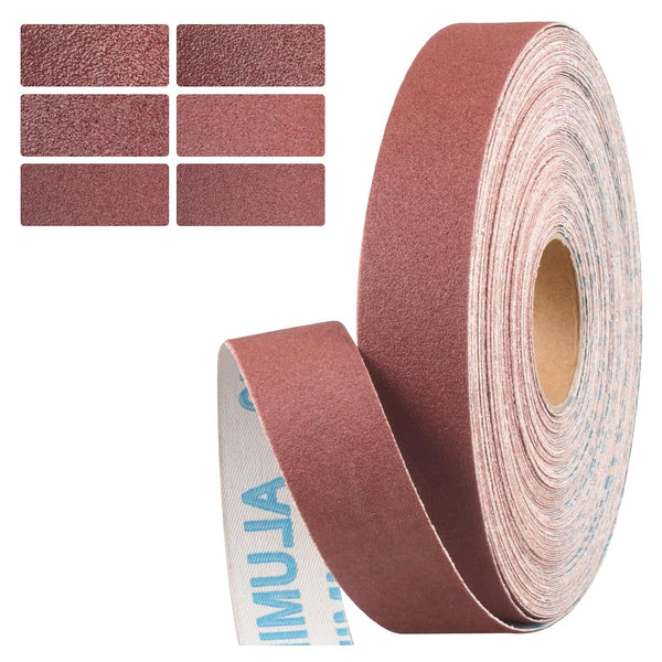 150 Grit Continuous Sandpaper Roll, 1" x 32.12 Feet Emery Cloth for Metalworking and Home Improvement