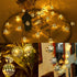 33FT 100LED 8 Solar String Lights Outdoor Waterproof,Globe Solar Fairy Lights Outdoor with Modes,Moroccan String Lights