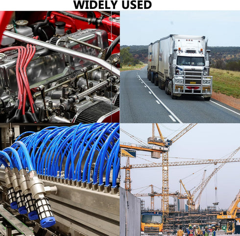 Push to Connect Fittings 1/4 Inch Tube OD Pneumatic Fittings for Air Compressor Quick Connect