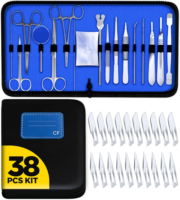Core Flex Advanced Dissection Kit Biology Lab Anatomy Dissecting Set with Stainless Steel Scalpel