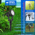 9.8ft IP65 T-SUNUS RGB Solar Spot Lights Outdoor, Color Changing Landscape Light with Separated Panel Cable Waterproof