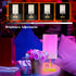 2 E26 Bulb, Dimmable, Wireless Bedside Table Lamp with Pcs RGB Rechargeable Battery Remote Control, Timer, Cylindrical