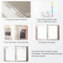 CAGIE A5 Binder, 6 Ring Notebook with Dividers, Refillable Planner Binder with Pockets, A5 Refill Paper, Blue