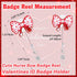 Valentines Red Heart Bow Stethoscope Badge Reel Retractable ID Name Badge Holder with Alligator Clip Cute Healthcare RN