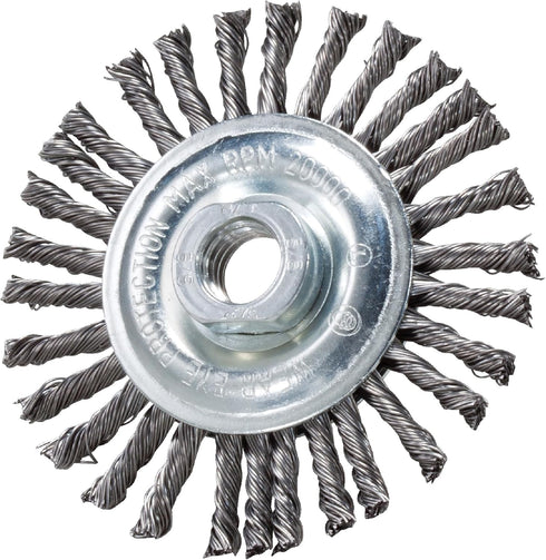 Mercer Industries 186010 Stringer Bead Wire Wheel, 4" x 3/16" x 5/8"-11