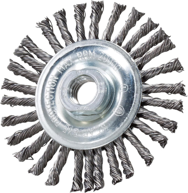 Mercer Industries 186010 Stringer Bead Wire Wheel, 4" x 3/16" x 5/8"-11