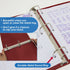 BAZIC 3 Ring Binder, 2" View Binders Slant D Ring Organizer - Burgundy, Holds 480 Sheets Paper, for School Office Home,