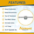 1-1/2'' 2 2 1/2'' 16-24 Inch Ceiling Fan Mounting Bracket with Adjustable Bar Hanger, Deep, NMSC Clamps, Knockouts