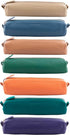 Leather Zippered Fountain Ballpoint Rollerball Pens and Pencils Case Holder Genuine Full Grain Soft Nappa Leather Tan