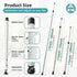 Bar,17-50 inch 1 Pack) Sliding Door Security Adjustable Window Security Bars with Rubber Tips for Sliding Glass
