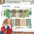 QOUBAI Eucalyptus Growth Mindset Posters The Power of Yet Banner Greenery Bulletin Board Decorations for Classroom