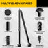 Mywish 50Pcs #14 x 6 Inch Heavy Duty Wood Screws Assortment Kit, Black Timber Screws with Hex Socket Included