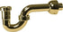 Westbrass D401-PF-01 Decorative Styrene P-Trap, Polished Brass
