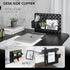 EHO Clamp On Desk Pegboard, Short Privacy Divider, Office Partition Panel, No Drill Desk Mounted Organization Board,