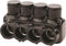 NSi IPL250-4B Polaris Insulated Multi-Tap Connector, 3 Port, 250 MCM-6 AWG, Black