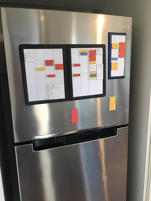 Bravestorming MoverBook Blue, Magnetic Memo Brick Organizer for School, Parenting, Office Projects & Presentations