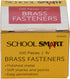 School Smart Brass Plated Fasteners, 3/4 inch, Box of 100 (059949), Maroon
