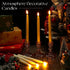 24 8.5 Baquler Pcs Flameless Taper Candles LED Taper Candles Flickering Bulk Ivory LED Candlestick for Easter Wedding
