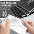 POPYOLA 4 Pack Waterproof Pocket Notebook, 3x5 Mini Spiral Notepad, 100 Squared Pages for Outdoor Use