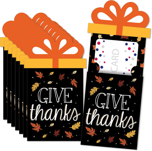 Big Dot of Happiness Give Thanks - Thanksgiving Party Money and Gift