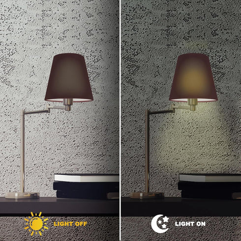 Bulb 5.51X5.51X5.11In Totority Cloth Lamp Shade Coffee Lamp Cover Handmade Decorative Lighting Accessory for Table