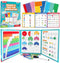 FADAWU Magnetic Fraction Educational Puzzle, Magnetic Fraction Demonstration Book with Fraction Tiles &