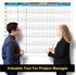 Large Project Management Vision Board for Wall, 36"x42" Laminated Whiteboard for Scheduling and Tracking Progress