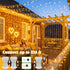 100FT 300 8 LED Christmas Lights Outdoor, Plug in String Lights Indoor Waterproof, Connectable Modes Fairy Twinkle