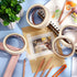 Zonon 4 Rolls Basic Masking Tape - 1/4, 3/4, 1 and 2 in General Purpose No Residue Easy Tear Tape (White)