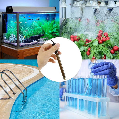 200cm 0-14pH Probe Test, BNC Connection, High Accuracy pH Electrode for Lab and Industrial Use