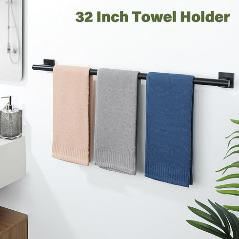 32 Inch SUS304 Alise Bathroom Towel Bar, Towel Racks for Bathroom, Stainless Steel Hand Towel Holder Heavy Duty Towel