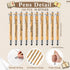 Jetec 100 Pcs Inspirational Bible Verse Bamboo Pens, Wooden Retractable Ballpoint Pens with Stylus for Gifts