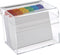 Osco Medium Clear Acrylic Index Box, A to Z Divider Tabs, 100 Lined