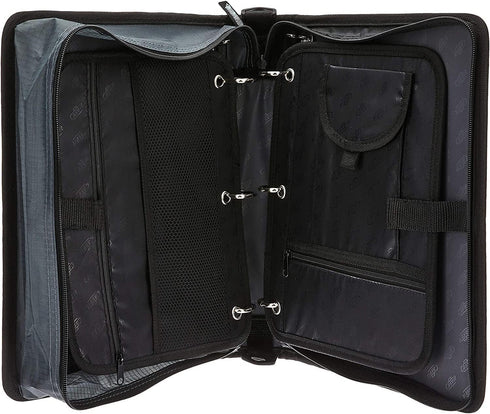 Case-it The Dual 2-in-1 Zipper Binder, 1.5 Inch D-Rings, Includes Pencil Pouch, Multiple Pockets, Spearmint Dual-101