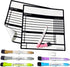 Reusable Peel and Stick Whiteboard for Adult and Teen Chores, 2 Pack with Fine Tip Pens