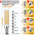 ALIDE E12 100 Watt Equivalent LED Candelabra Bulbs, 2700K Warm White, 1200LM T6 E12 10W, Non-Dimmable, 5 Pack for