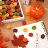 Whaline 200Pcs Pumpkin Erasers, Fall Mini Erasers for Classroom Stationery