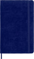 Moleskine Limited Edition Velvet Notebook, Hard Cover, Large (6" x 9"), Ruled/Lined, Iris Purple, 240 Pages