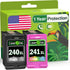 Limeink 2 Remanufactured Ink Cartridges Replacement for Canon 240xl 241xl Combo Pack for Canon 240-241 Printer Ink