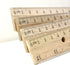 BAZIC Wooden Ruler 12" (30cm) - Single Metal Edge Measuring Drafting Rulers for Students, 2-Packs