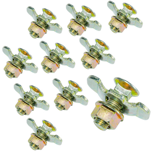 L Track Fittings Accessories, Bolts Threaded Double Stud Lug 10 Pack