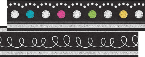 Teacher Chalkboard Brights Ribbon Runner