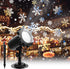 Christmas Snowflake Projector Lights with Outdoor Ground Stakes, IP65 Waterproof Decorative Snowfall LED Lighting for
