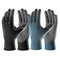 COOLJOB Micro-Foam Nitrile Safety Work Garden Gloves with Touchscreen Fingers, 6 Pairs Lightweight for Men s Sweaty