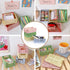 Xhwykzz 4 Pack Mini Foldable Plastic Small Baskets, Collapsible Storage Crate for Home, Office, Classroom, Mini Size