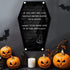 Mini Coffin Dry Erase Board, 12"x8" Magnetic Acrylic Planning Noteboard for Fridge, Gothic Halloween Decor with 6